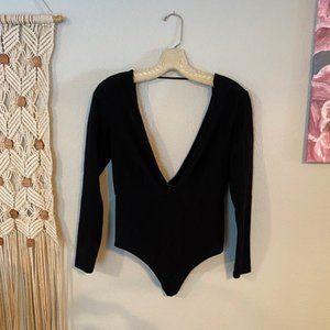 Black long sleeve bodysuit